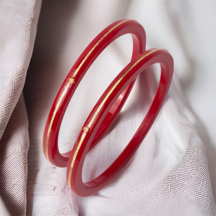 Orna Jewellers 22kt (916) Gold Handmade Pola Bangles (With 916 Certificate)